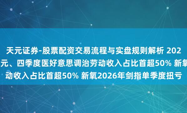 天元证券-股票配资交易流程与实盘规则解析 2025年蚀本收窄至2.42亿元、四季度医好意思调治劳动收入占比首超50% 新氧2026年剑指单季度扭亏
